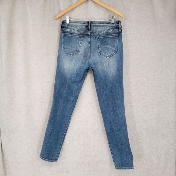 Driftwood Jackie High Rise Skinny Jeans with Embroidered Aztec Side Stripe sz 28 - Picture 5 of 13